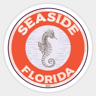 Seaside Florida Crab 30A 30 A Emerald Coast Walton County Sticker